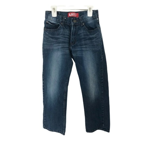 levi Other - LEVI'S 505 Straight Leg Blue Jeans Boy's Size 12 Regular